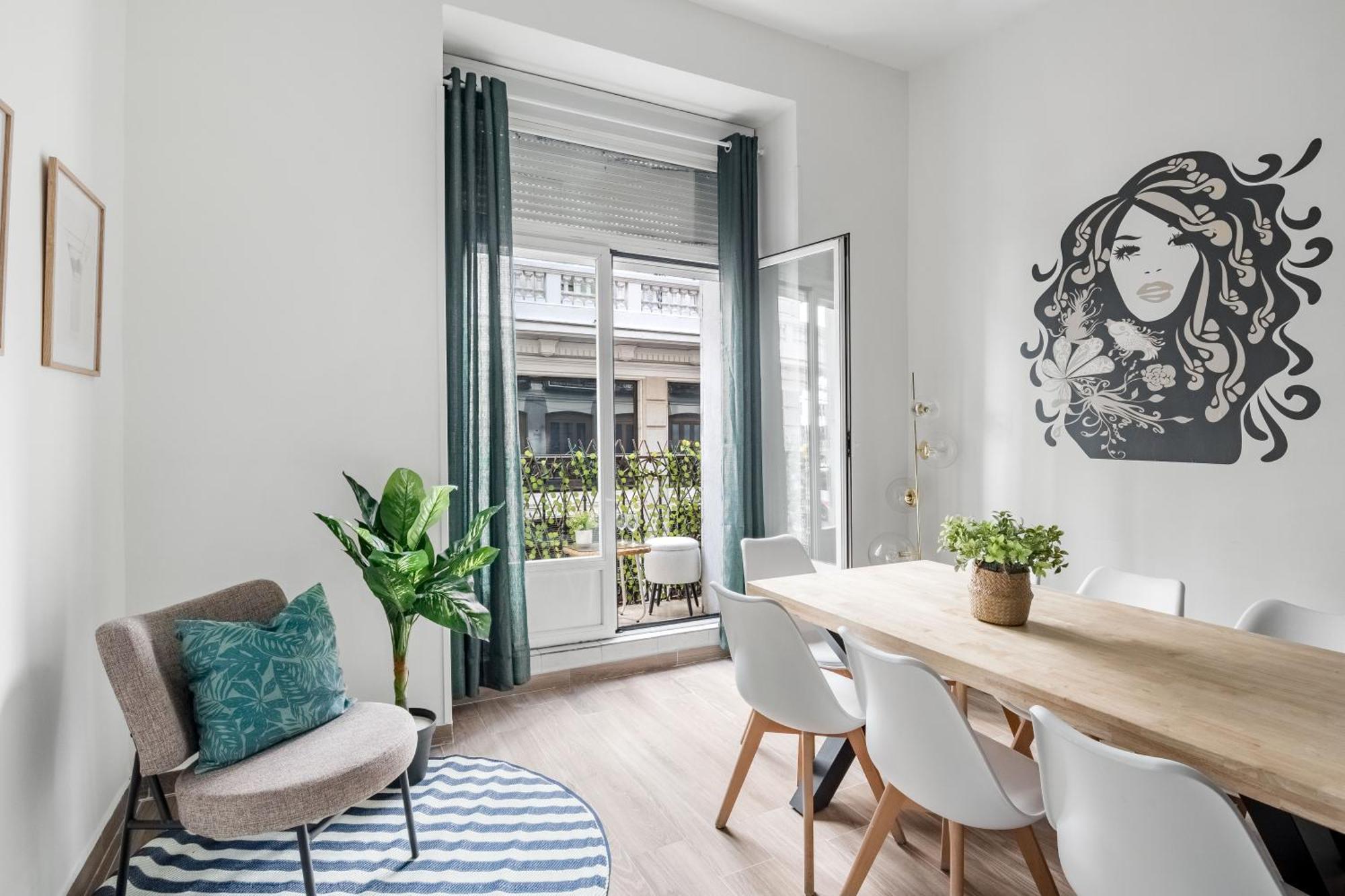Appartamento Charming Gran Via Madrid Esterno foto
