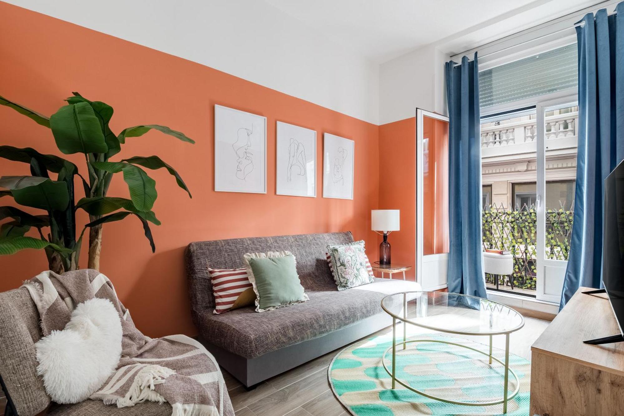 Appartamento Charming Gran Via Madrid Esterno foto